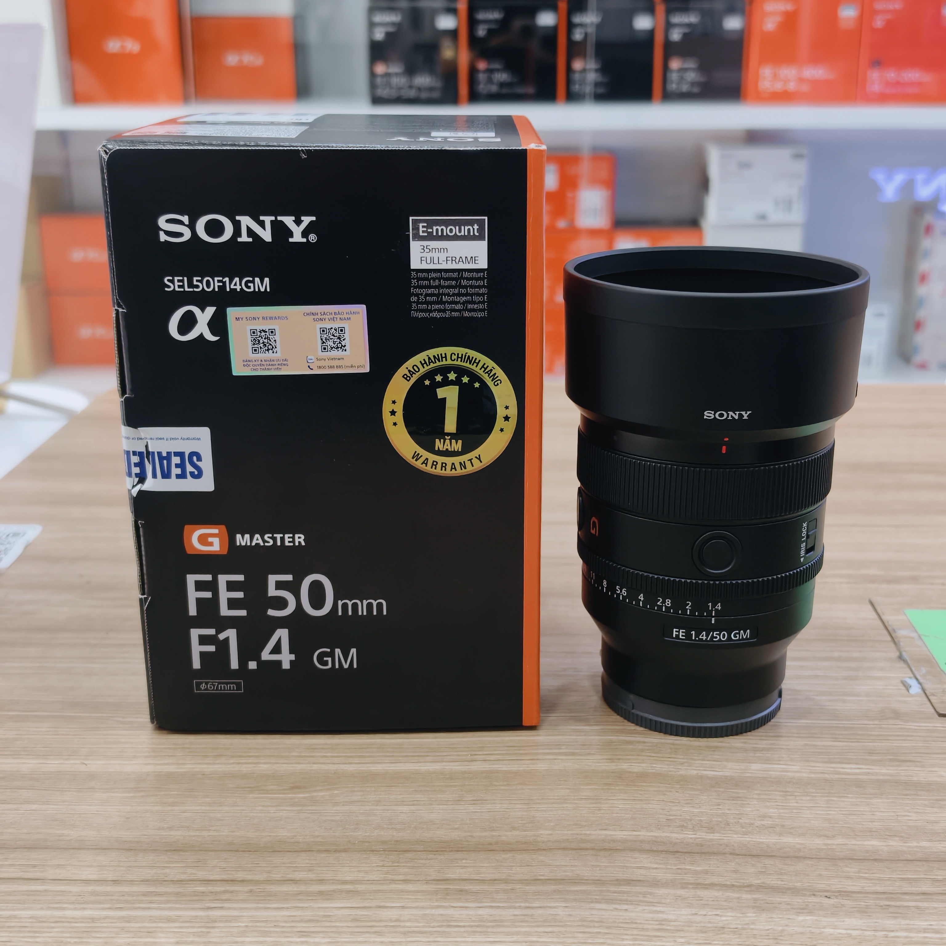 Ống kính Sony FE 50mm f1.4 GM cũ Mã SP 9343