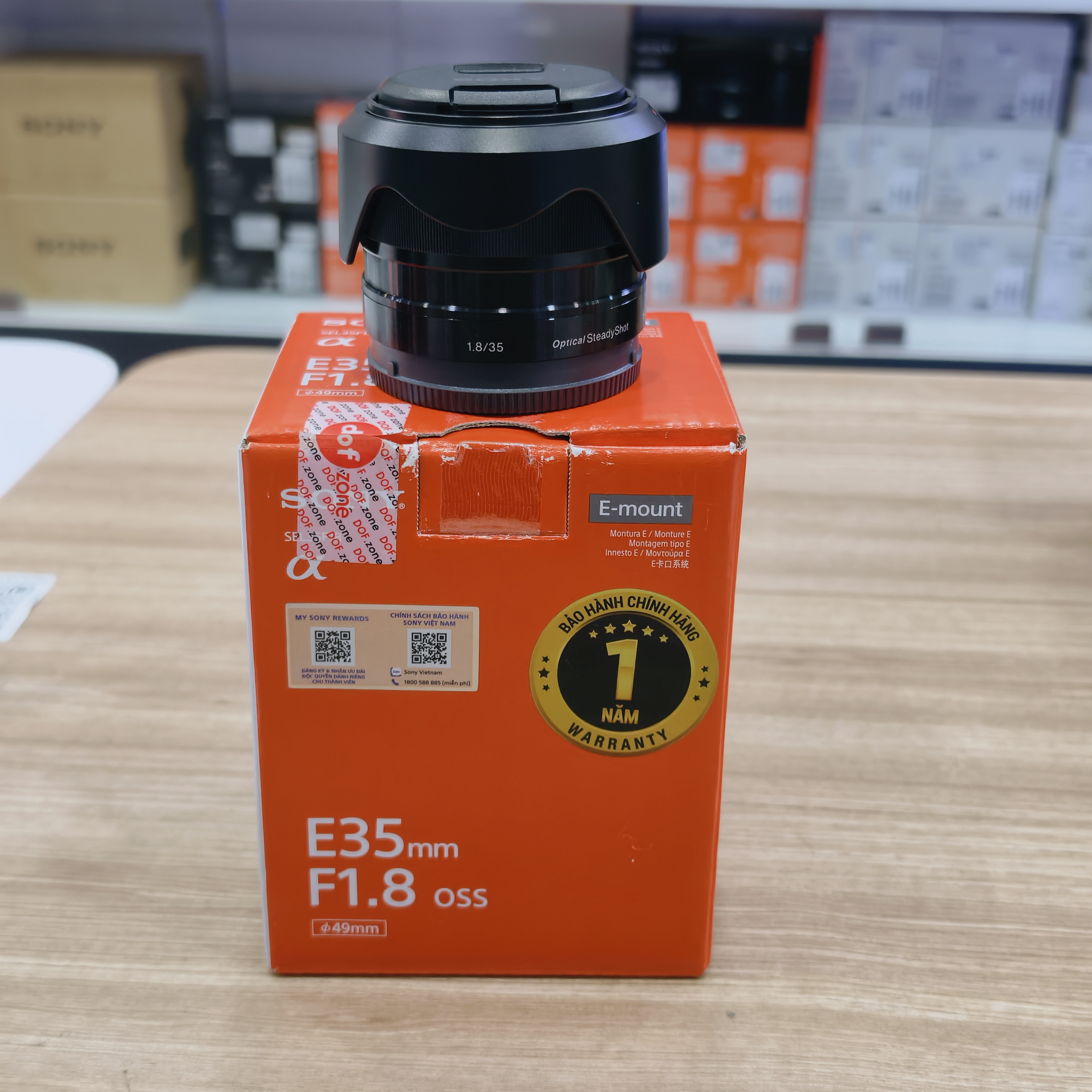 Ống kính Sony SEL 35mm F1.8 cũ Mã SP 6607