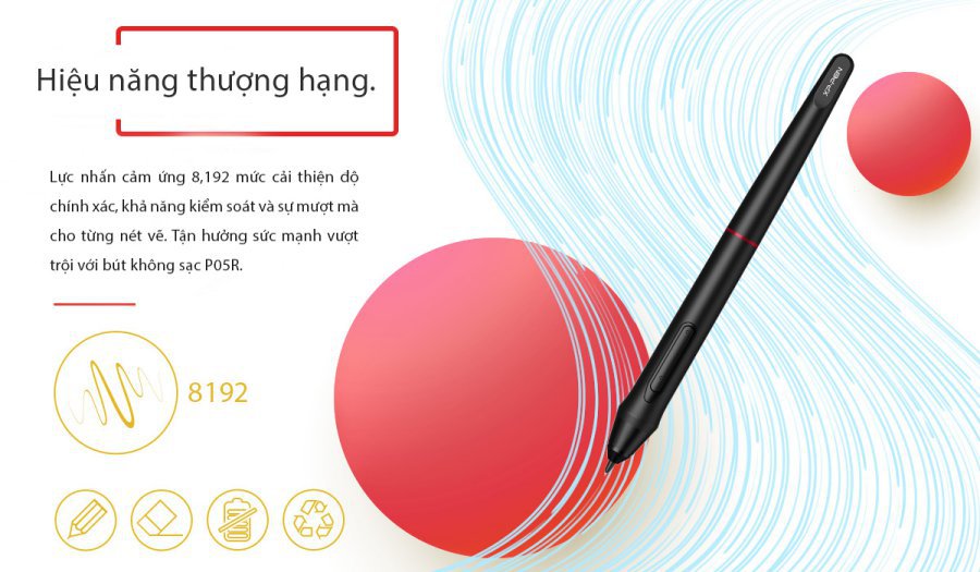 Bảng Vẽ Màn Hình XP-Pen 15.6 Pro  full HD, Cảm ứng nghiêng 60º, Lực Nhấn 8192 Stylus Passive Pen