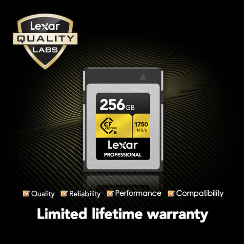 Thẻ nhớ CFexpress Lexar Professional 256GB Type B GOLD Series.4