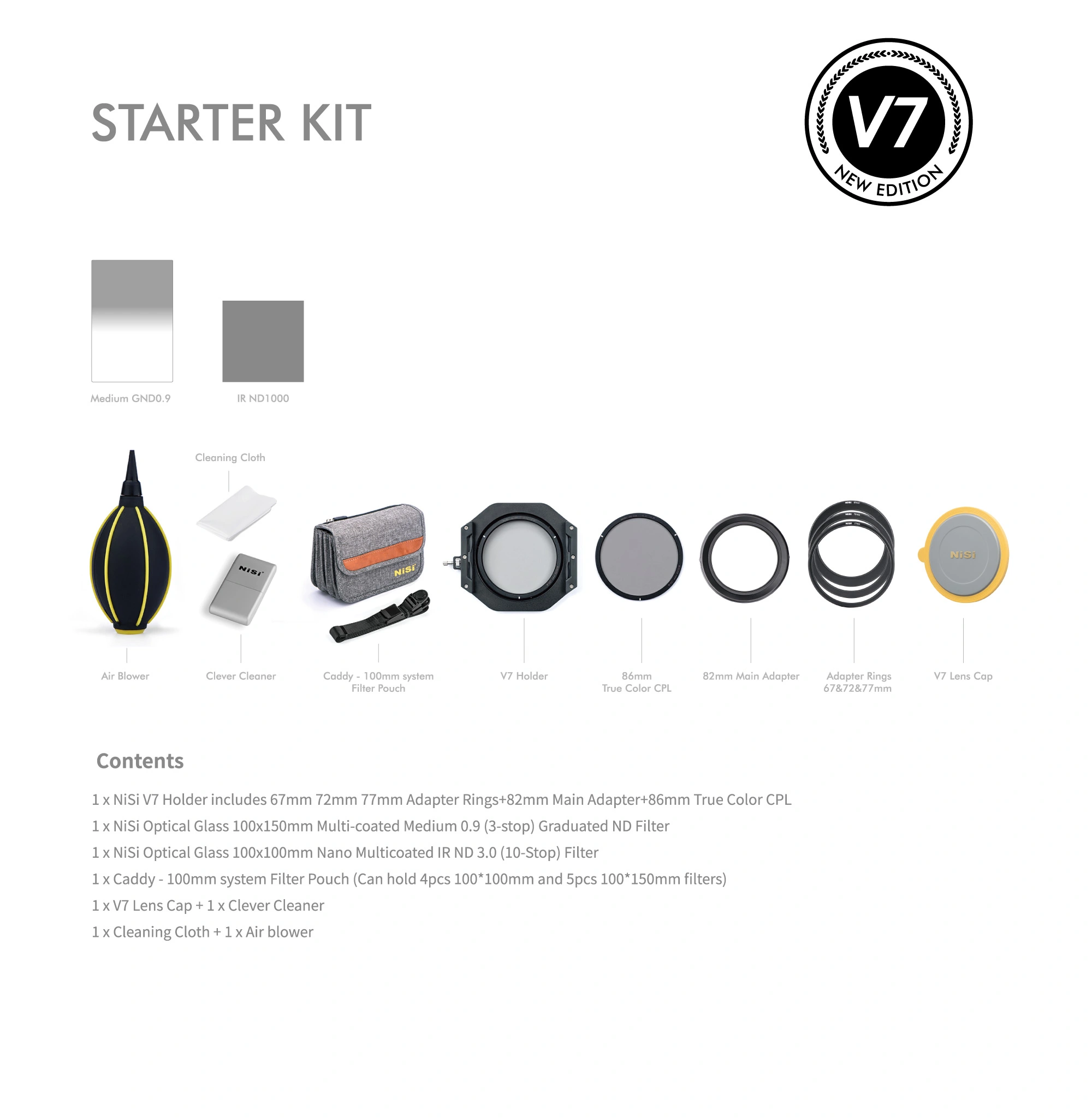 Bộ kính lọc ánh sáng Nisi - Starter Kit V7