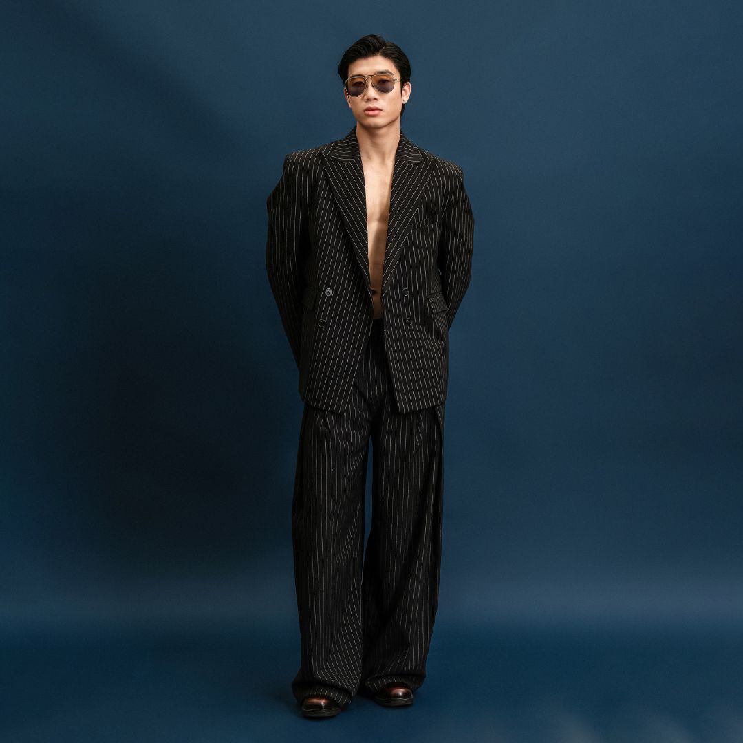 Áo Khoác Vest Dài Tay Dáng Rộng