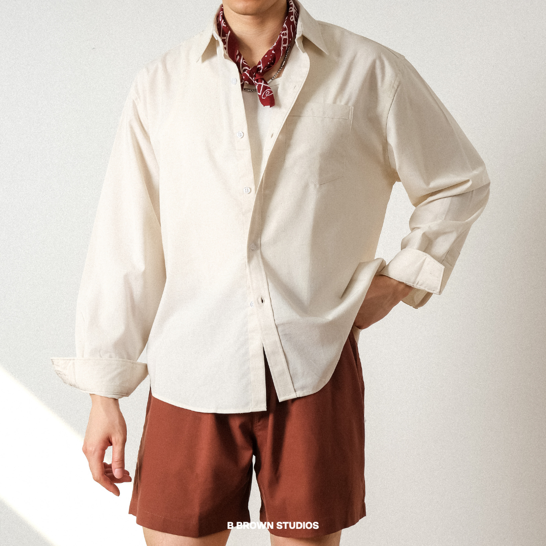 Áo Sơ Mi Legolas Vải Linen Dáng Rộng