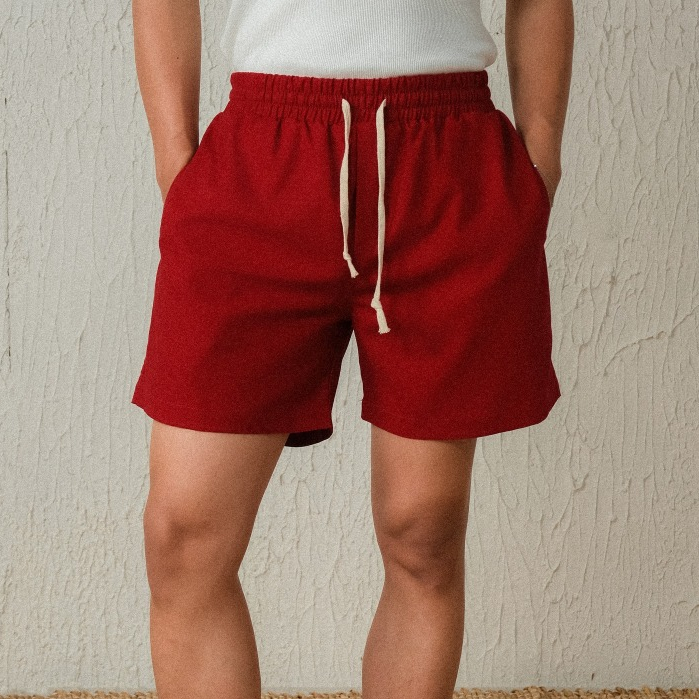 Quần đùi Nomad linen lưng chun form relax - Nomad linen shorts