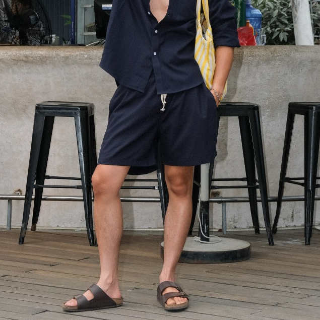 Quần đùi Nomad linen lưng chun form relax - Nomad linen shorts