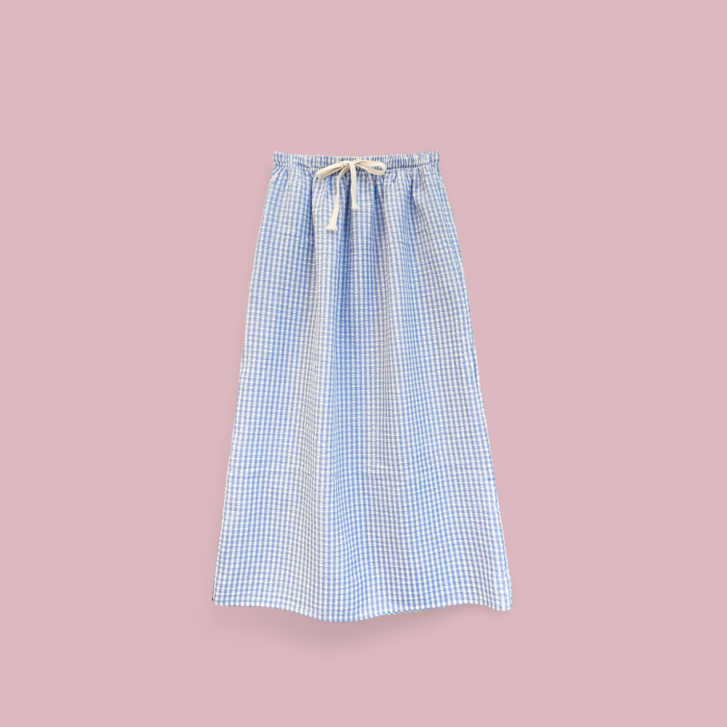 Gingham Midi Skirt