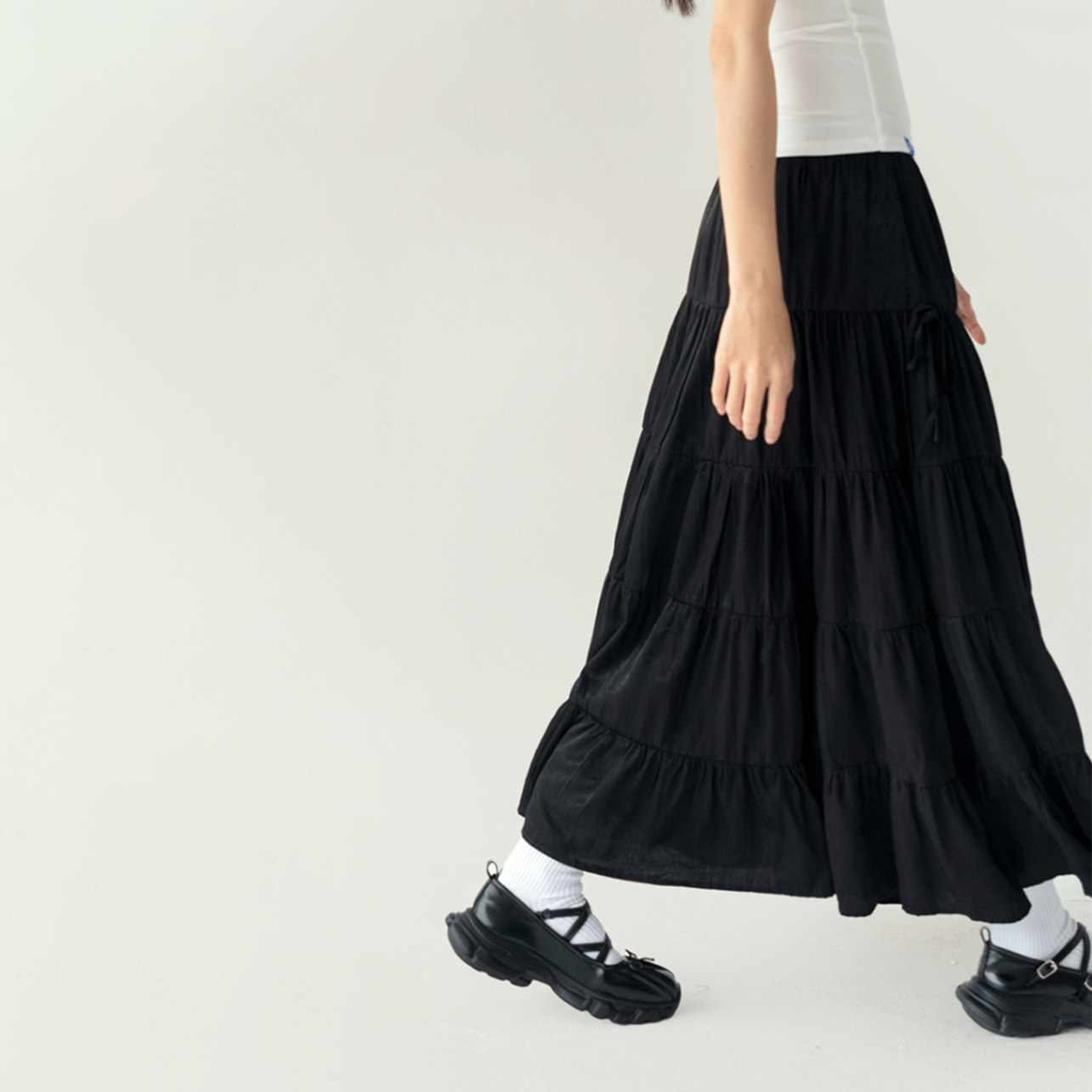 Bow Ruffle Skirt