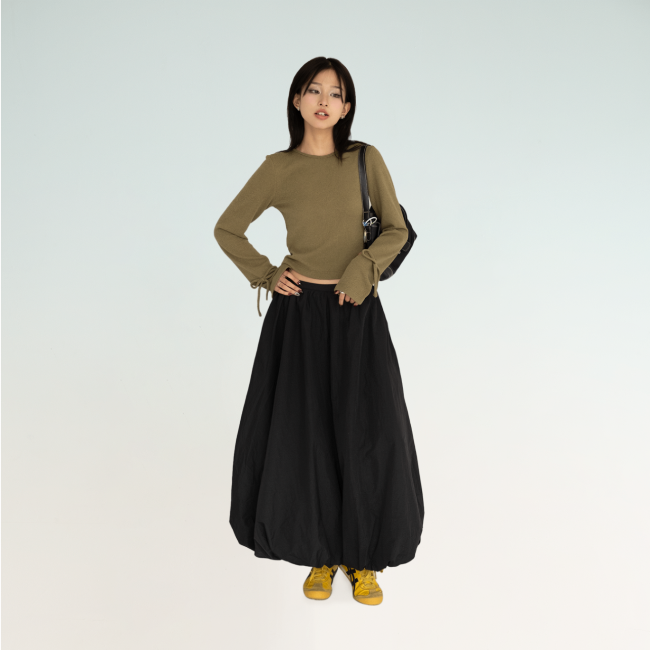 Long Bubble Skirt