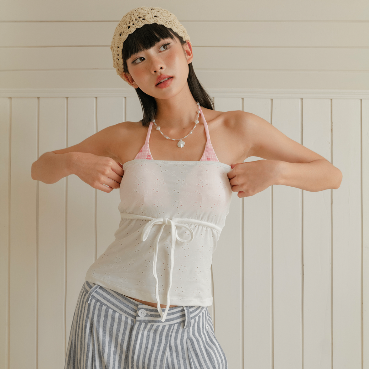 Drawstring Tube Top