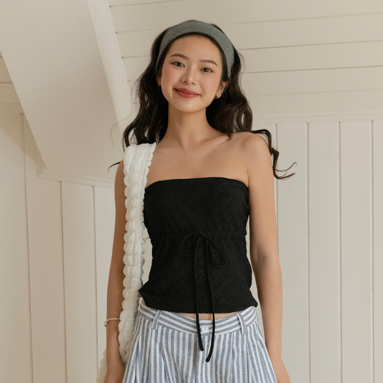 Drawstring Tube Top