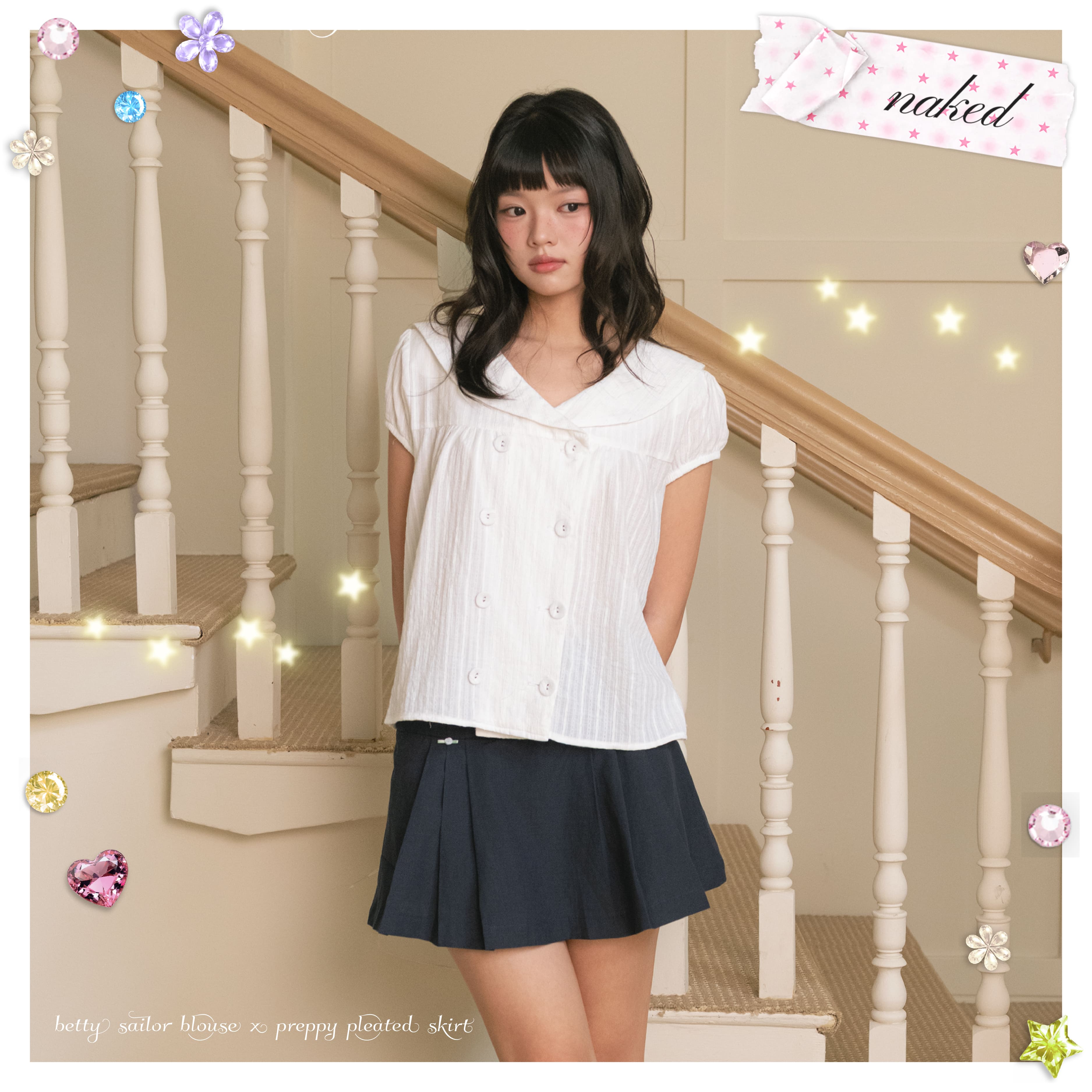 Betty sailor blouse