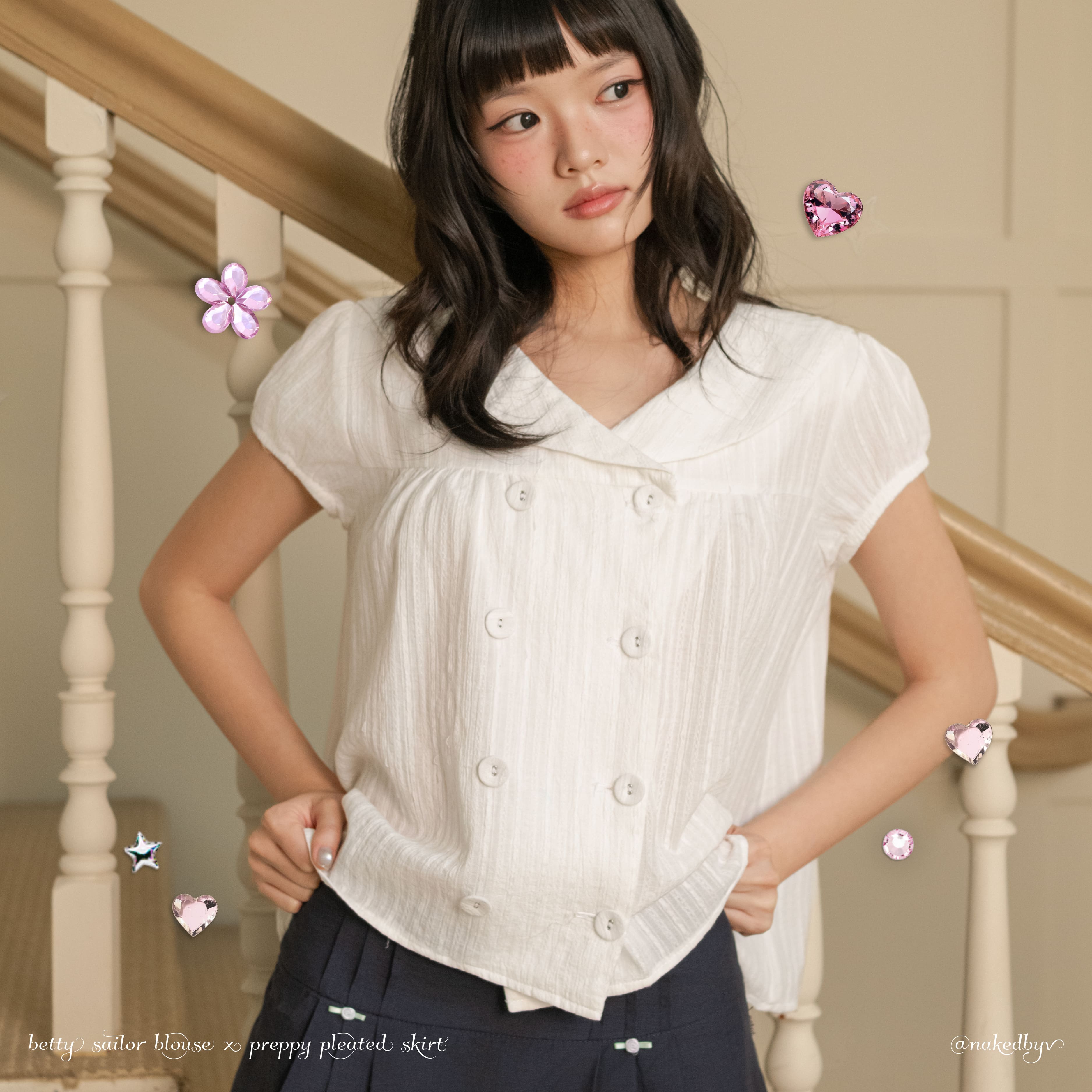 Betty sailor blouse