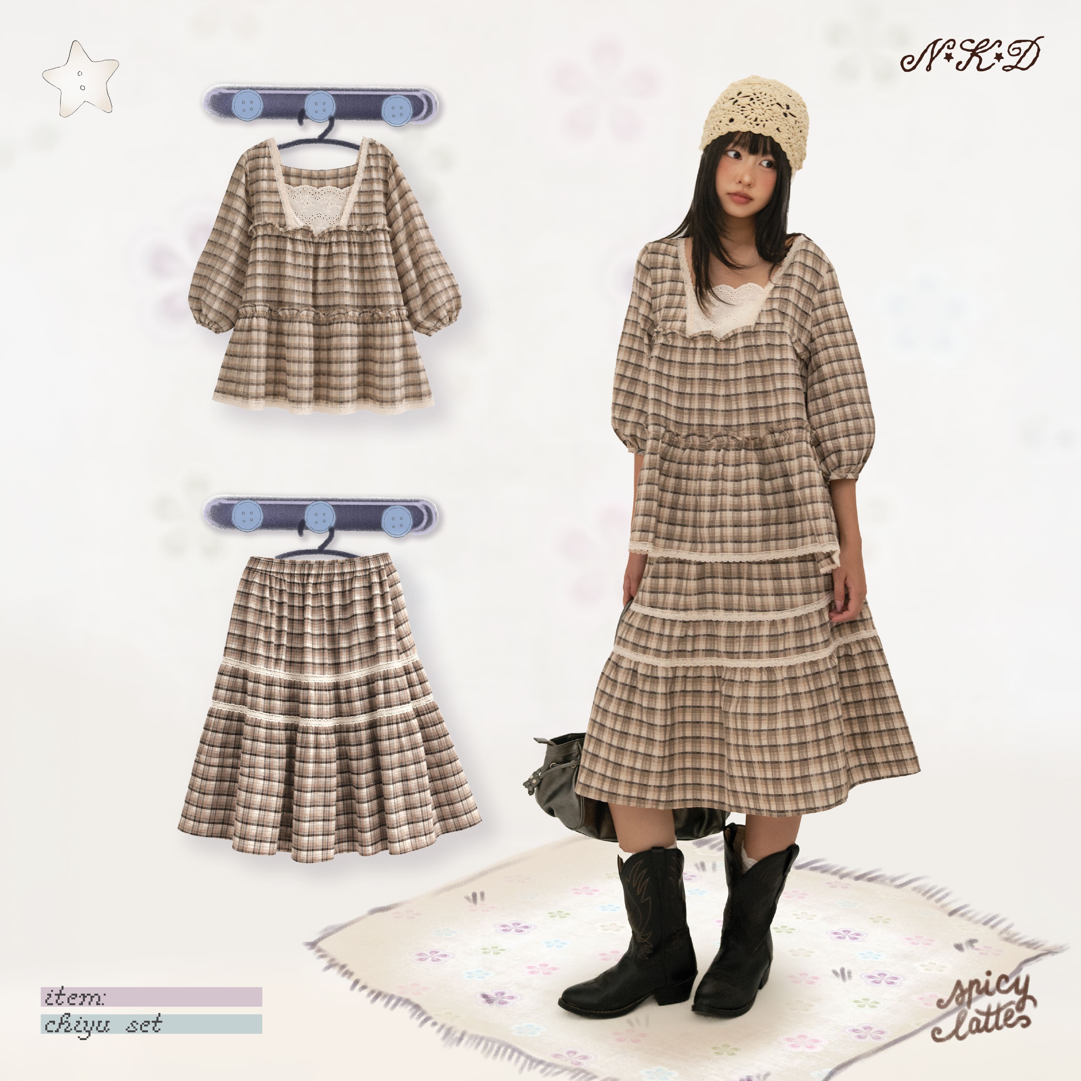 Chiyu midi skirt