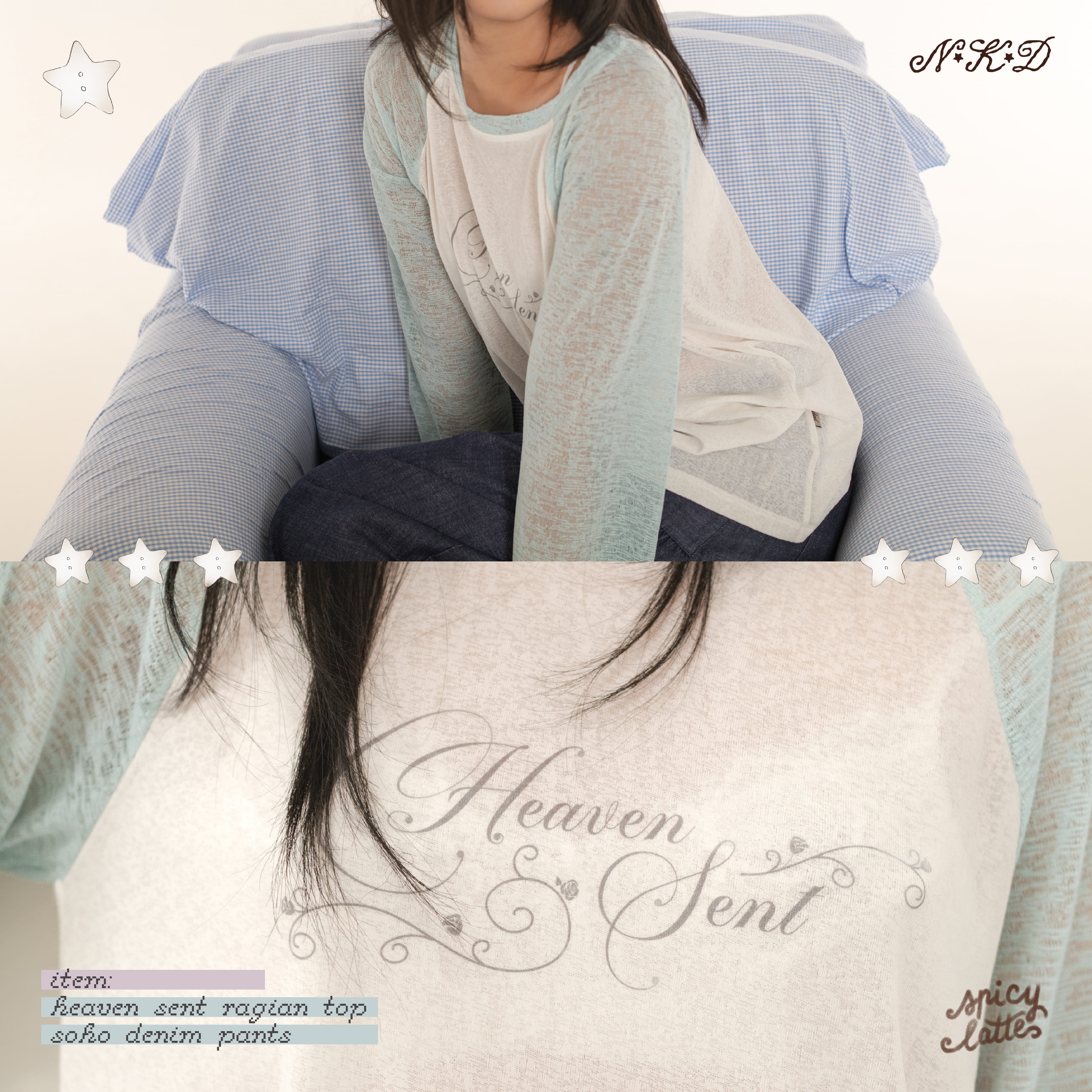 Heaven sent raglan top