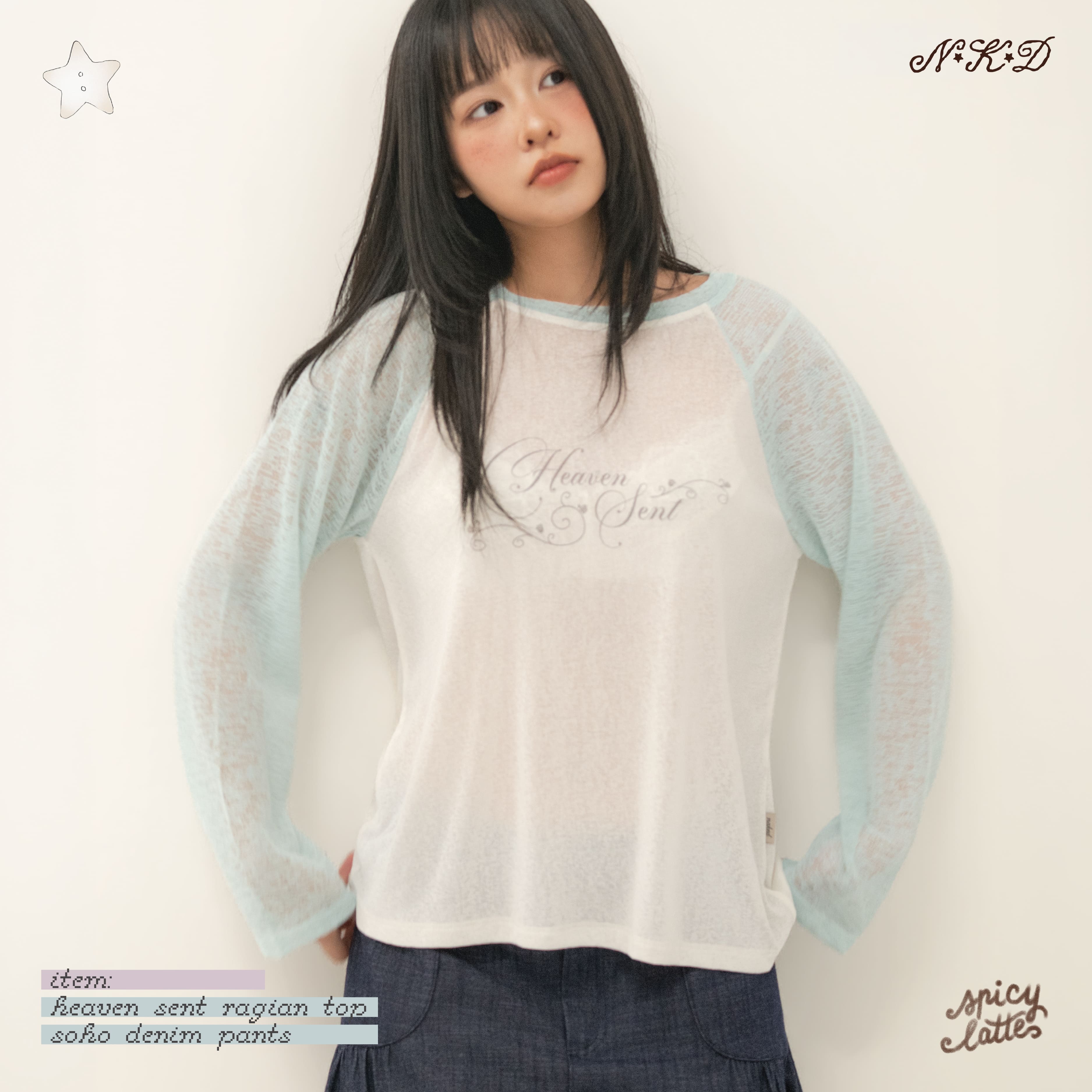 Heaven sent raglan top