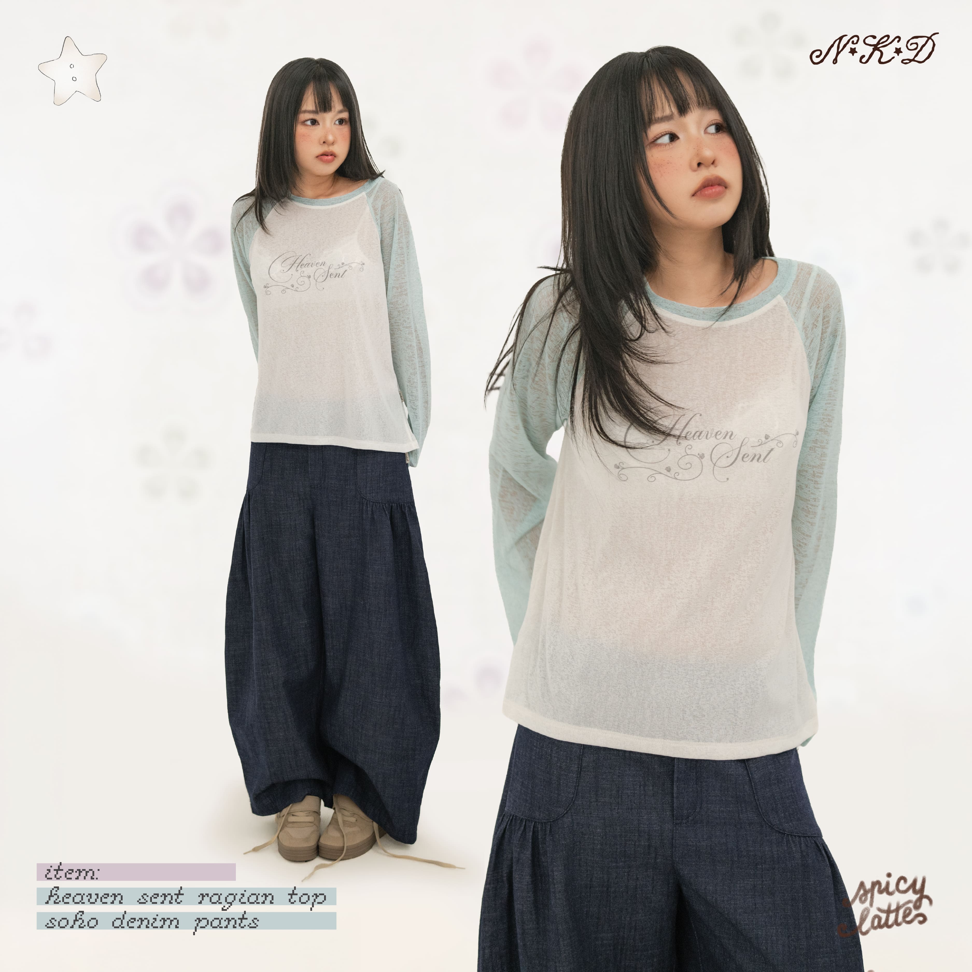Heaven sent raglan top