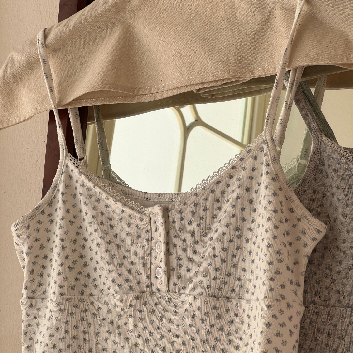 Lace Button Camisole