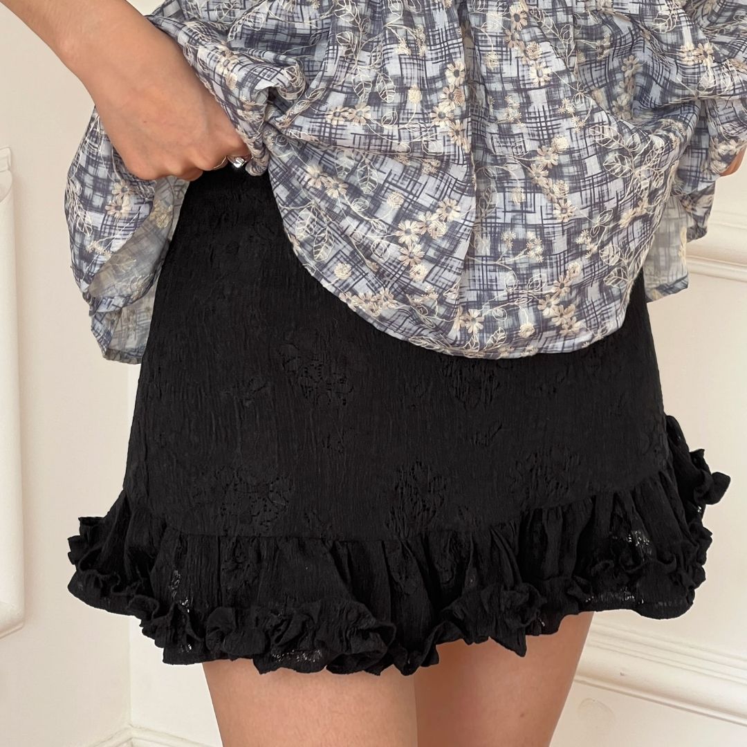 Lace Mini Skirt