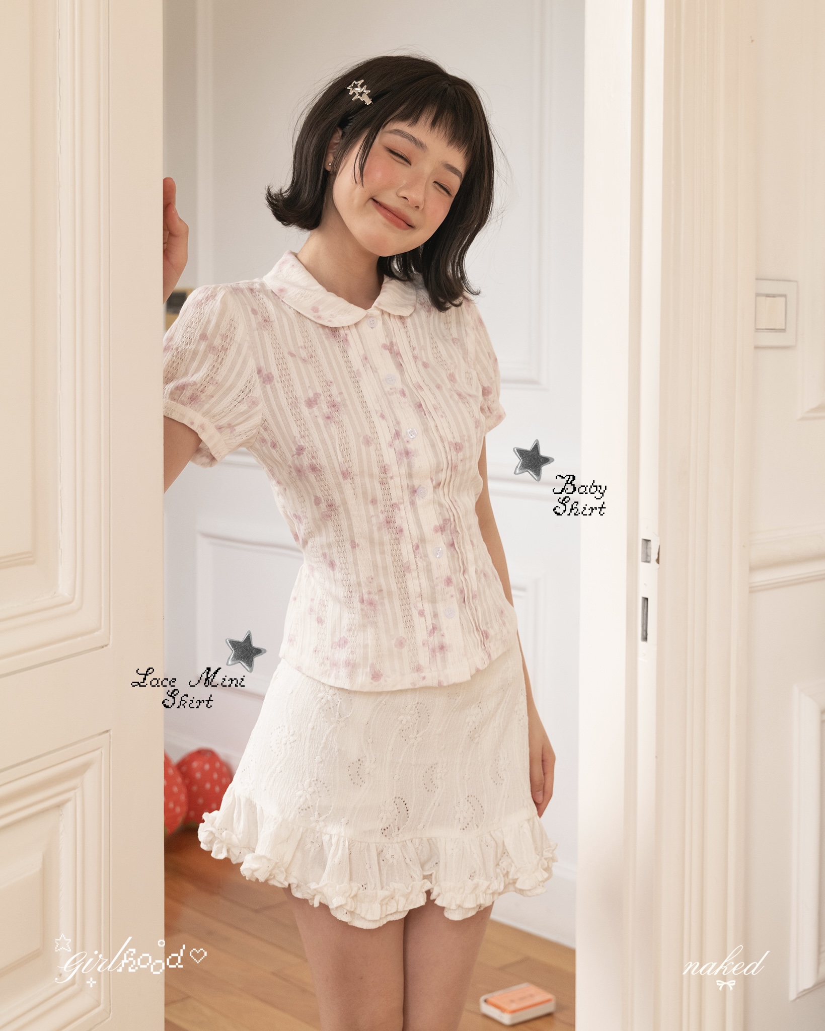 Lace Mini Skirt