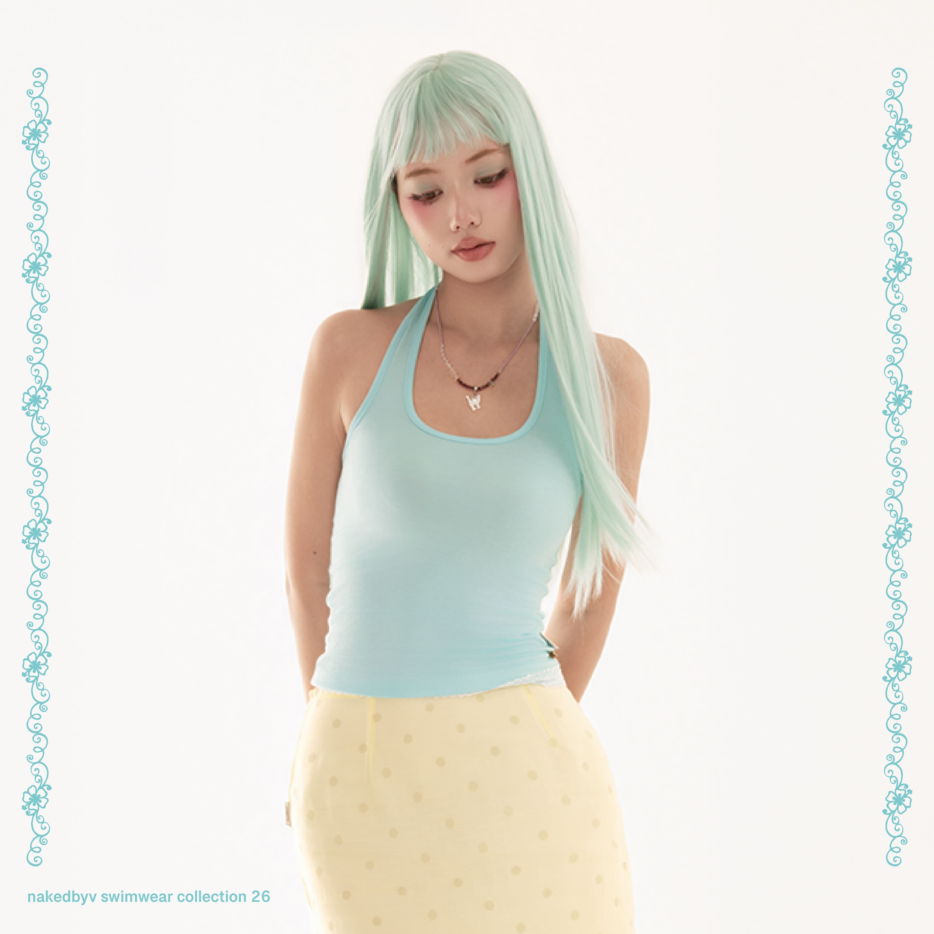 Lace halter top