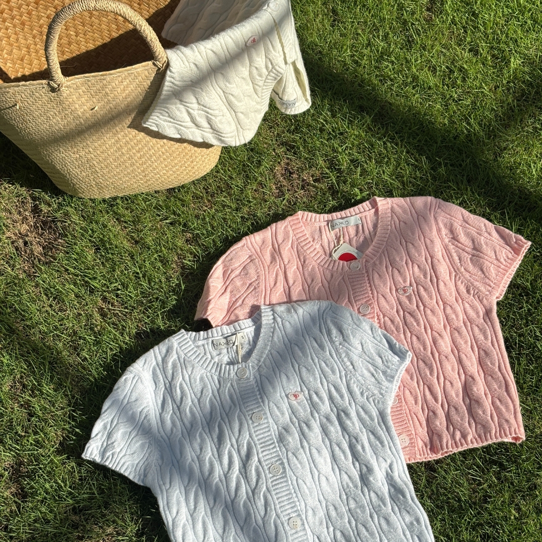 Naked crop cardigan