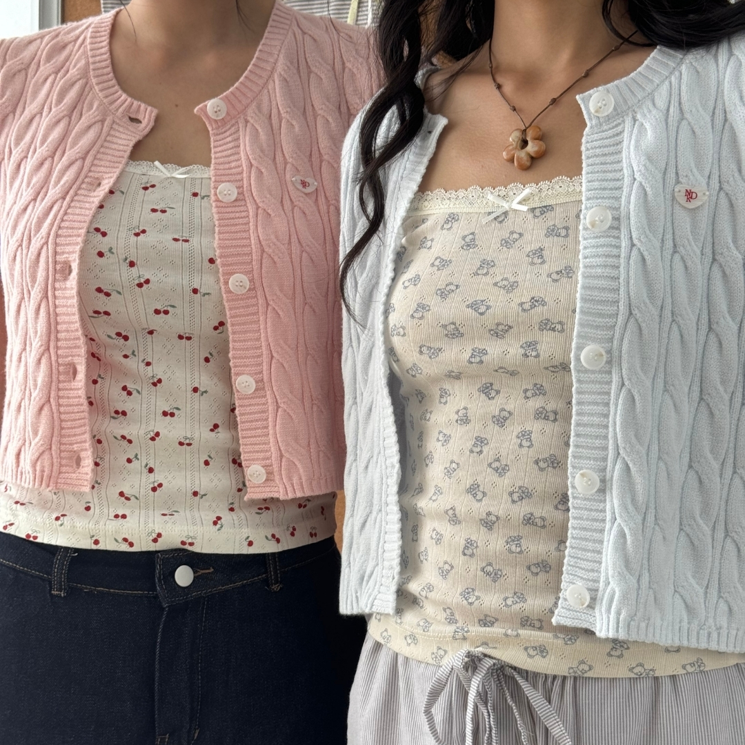 Naked crop cardigan