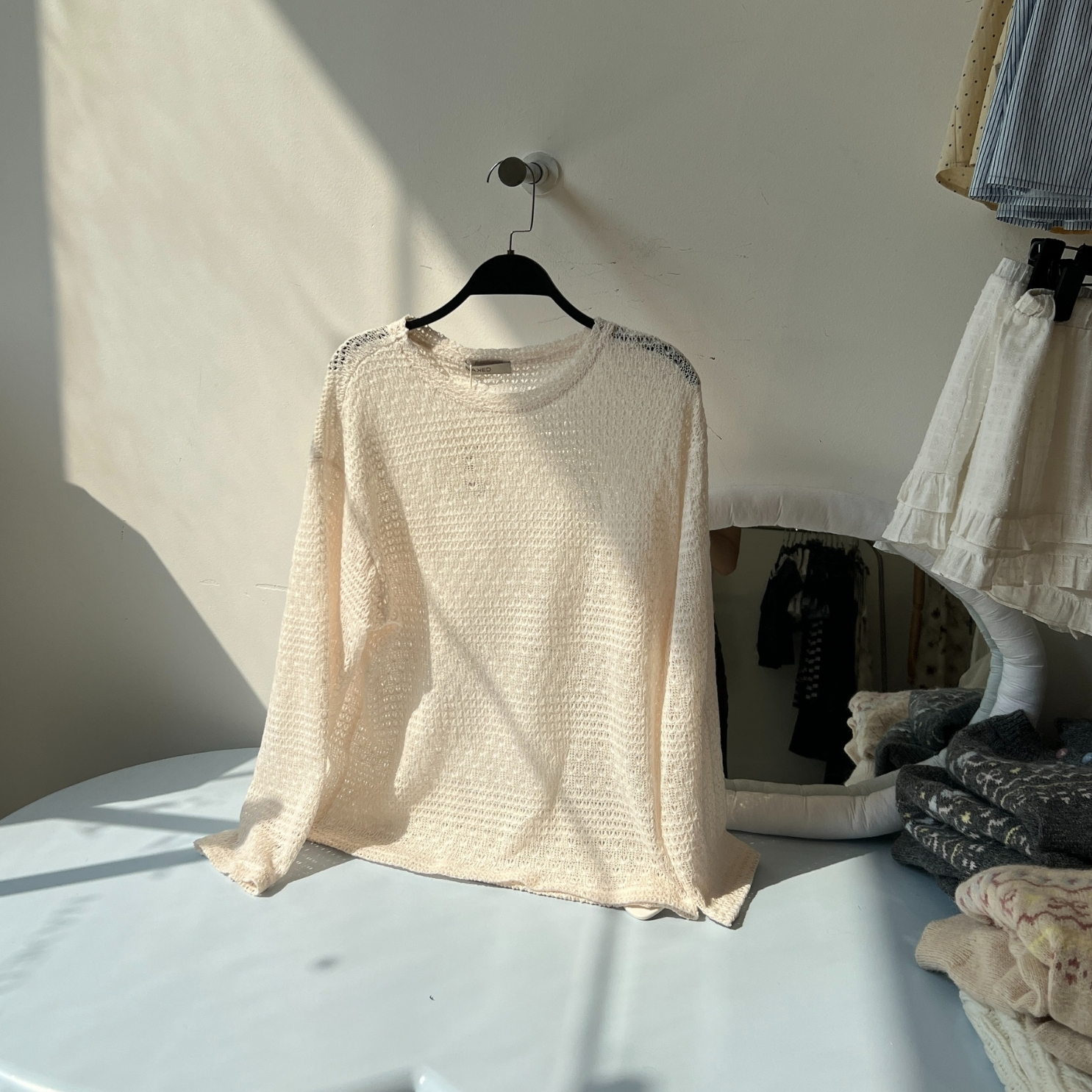Oversized Crochet Top