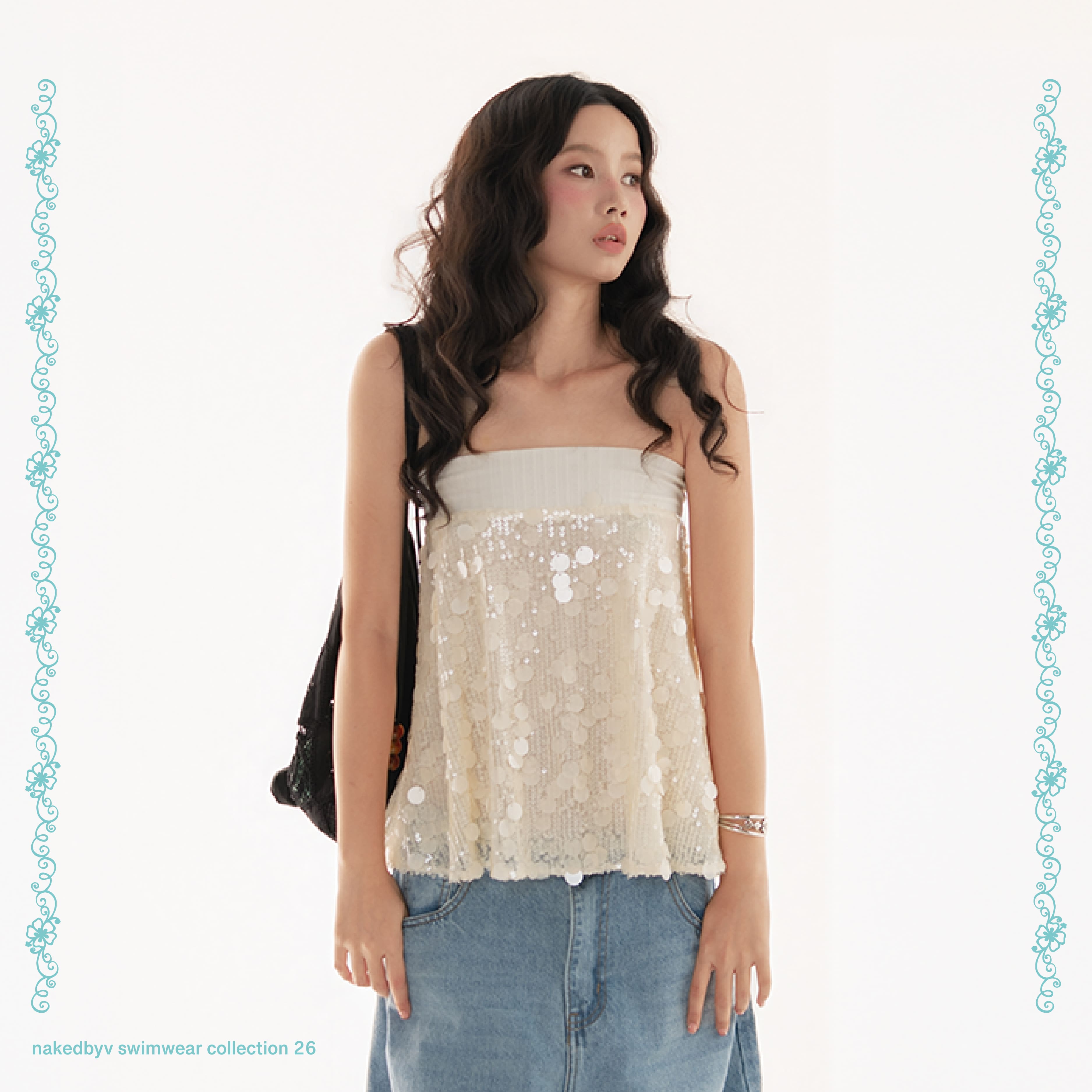 Pearl tube top