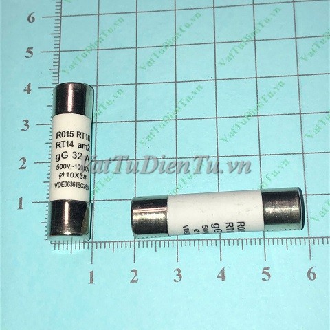 (1=5c)Cầu chì sứ R015-32A500V 10X38X0.5MM