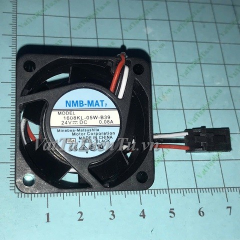 1608KL-05W-B39 Quạt tản nhiệt 24V 0.08A 40x40x20mm NMB 3 dây đầu cắm DuPont F1