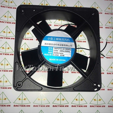 180FZY2-S (18065) Quạt tản nhiệt 220V 0.45A 65W 180x180x65mm BETTER 2 dây