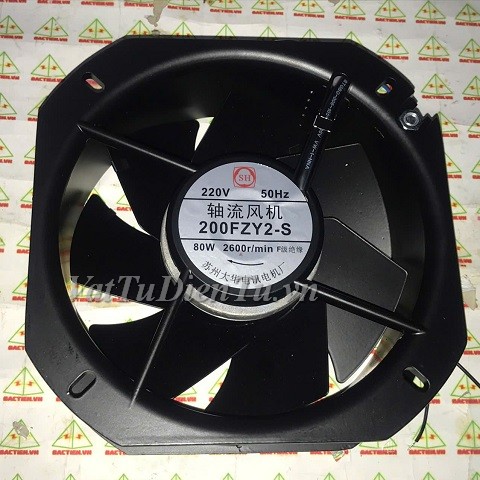 200FZY2-S Quạt tản nhiệt 220V 80W 225x225x80mm Suzhou Dahua 2 dây