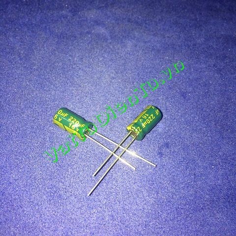 Tụ hóa 220UF 16V 220UF16V220UF 6x11MM