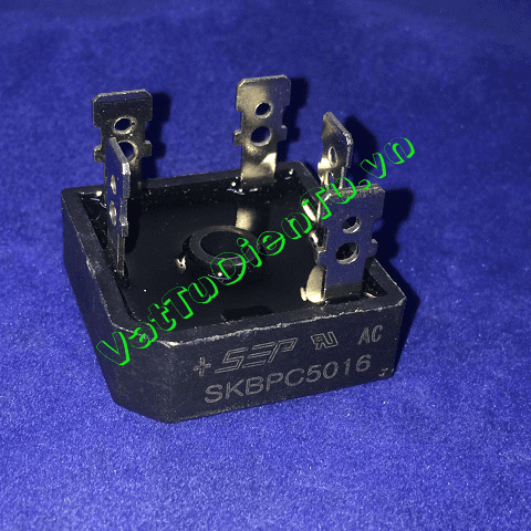 SKBPC5016 Diode chỉnh lưu cầu 3 pha 50A 1600V chân dẹt