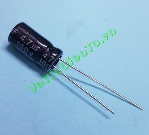 Tụ hóa 4.7UF 160V 4.7UF 4U7F160V 6x12MM