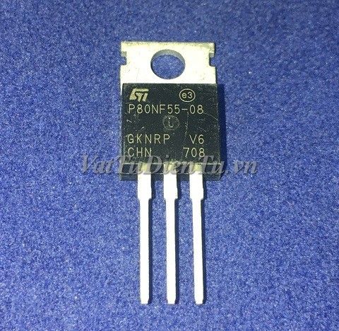 P80NF55-08 TO220 N Mosfet 80A 55V