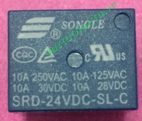 SRD-24VDC-SL-C Relay 24VDC 5 chân.