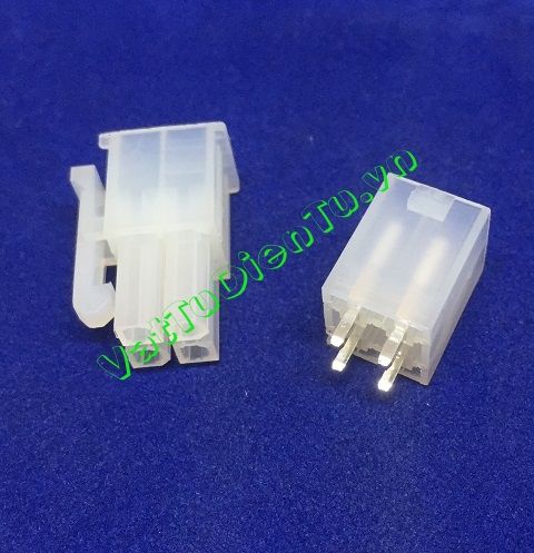 5557 5559 4P Connector 4P 2x2P 4.2mm cả bộ vỏ đực zăm cái + đầu cái liền chân đực, đầu cắm 4 chân (terminal), đầu cắm 4 chân, Jack 4 chân, giắc 4 chân