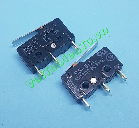 SS-5GL Công tắc hành trình 5A Omron có tay gạt thẳng (Limit switch).