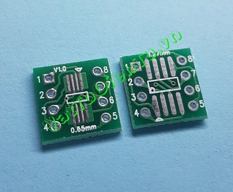 Mạch chuyển SOP8 SSOP8 TSSOP8 to DIP8, Mạch chuyển IC dán 8 chân sang cắm 8 chân