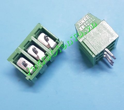 KF128-3P Connector Cầu đấu 3 chân xanh 5.08mm bắt ốc (CON 3 bắt ốc);