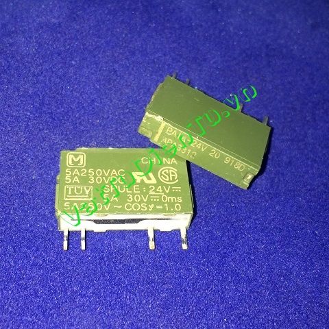 PA1a-24V APA3312 Rơ le 4 chân 24V, 5A250VAC 5A 30VDC SPST 1 cặp tiếp điểm thường mở