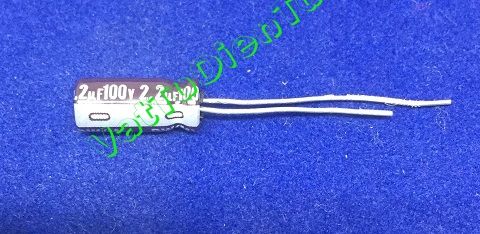 Tụ hóa 2.2uF 100V 2.2uF100V2.2uF 5X11MM Nichicon