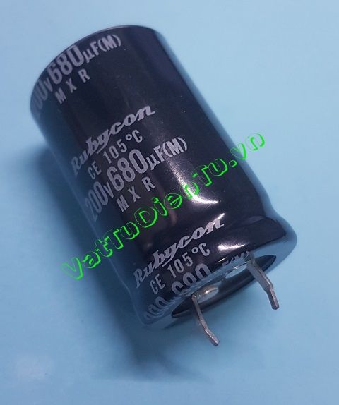Tụ hóa 680UF 200V 680UF200V680UF 25X40MM