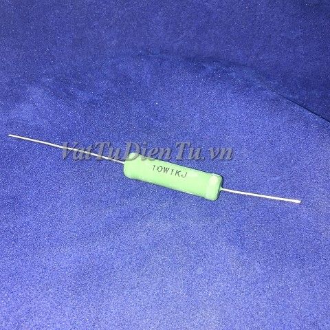 RX21-10W-1K-J Điện trở 1K 10W 1K 5%, X32xY8mm, điện trở sứ, điện trở công suất, điện trở xi măng, điện trở dây cuốn