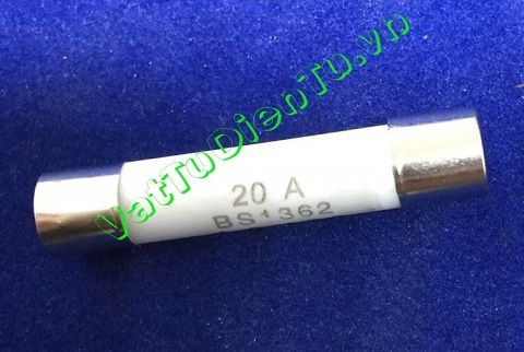 Cầu chì sứ R058 20A 250V BS1362 6X30MM