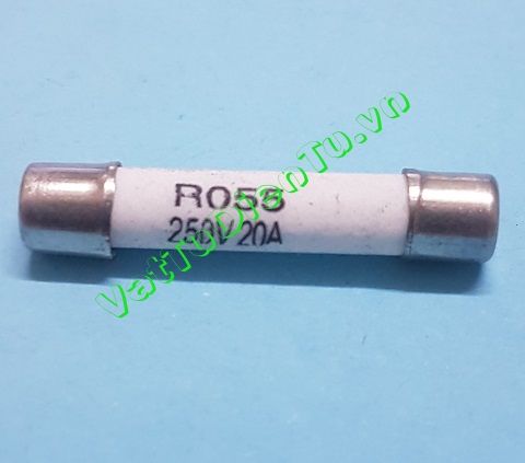 Cầu chì sứ 20A 250V 5x25MM RO55
