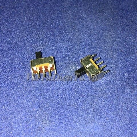 SS12D07 Công tắc gạt 3 chân, 2 vị trí giữ, hàn thẳng xuyên lỗ, L8.6xW4.3xH4.7mm