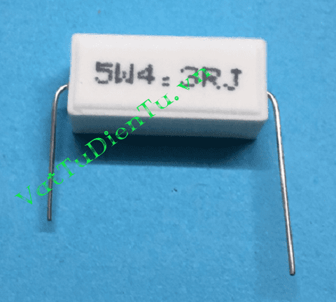 RX27-5-5W-4.3R-J Điện trở 4.3R 5W 4R3 5%, trở sứ hình chữ nhật ngang