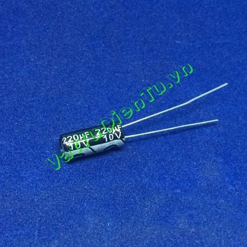 Tụ hóa 220UF 10V 220UF10V220UF 5X11MM